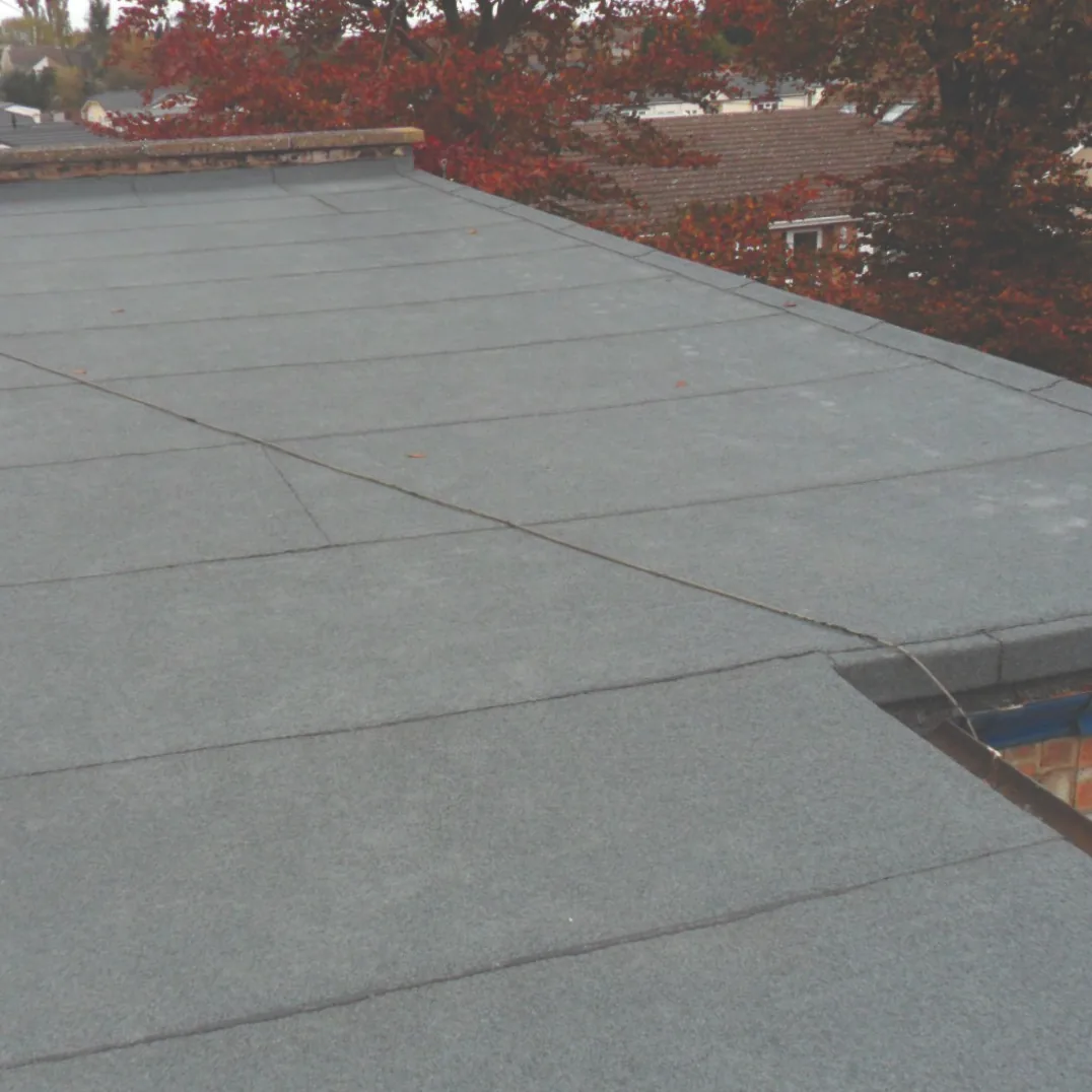 A modern felt flat roof
