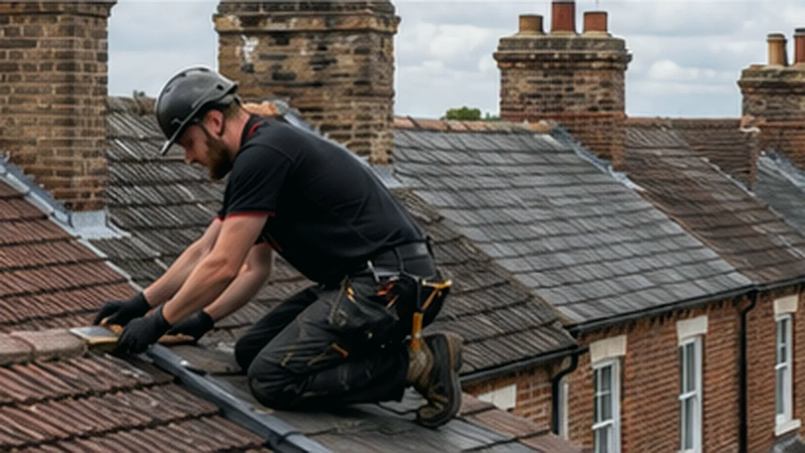 Roofing work on a Berkhamsted home
