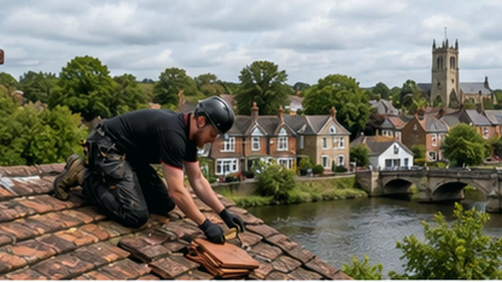 Roofing work on a Chalfont St Giles home
