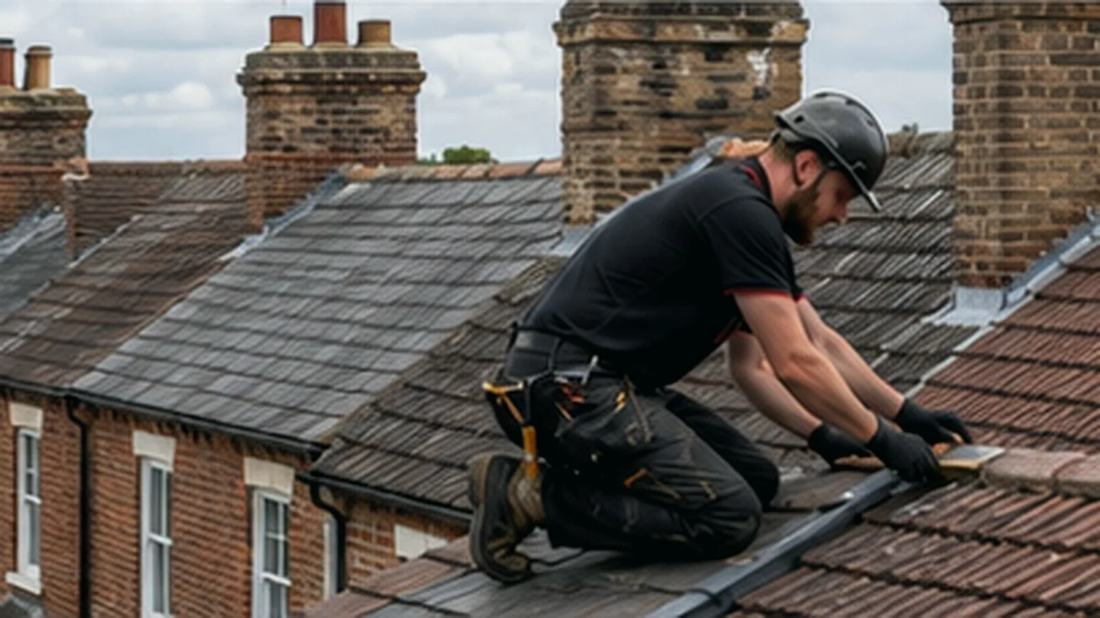 Roofing work on a High Wycombe home