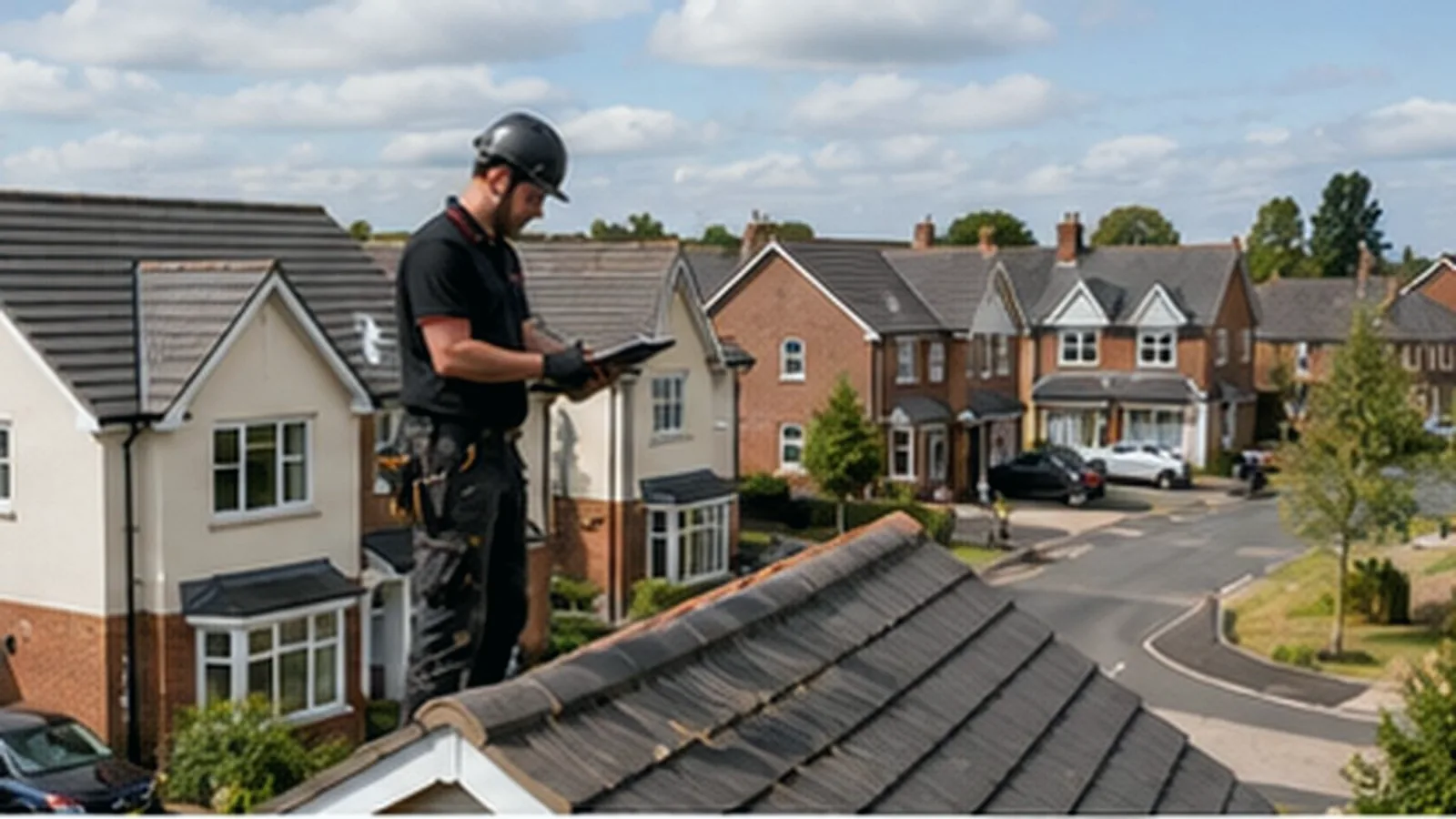 Roofing work on a Little Chalfont home
